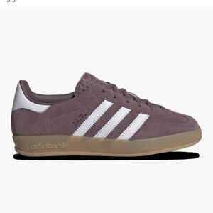 adidas Gazelle Purple and White Athletic Shoes